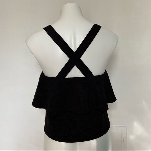 Texture & Thread Tiered Tank Top Black - Picture 6 of 10